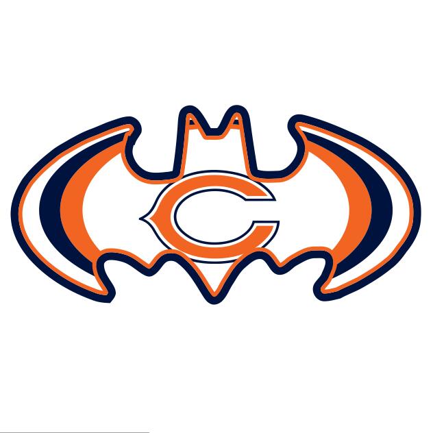 Chicago Bears Batman Logo iron on transfers